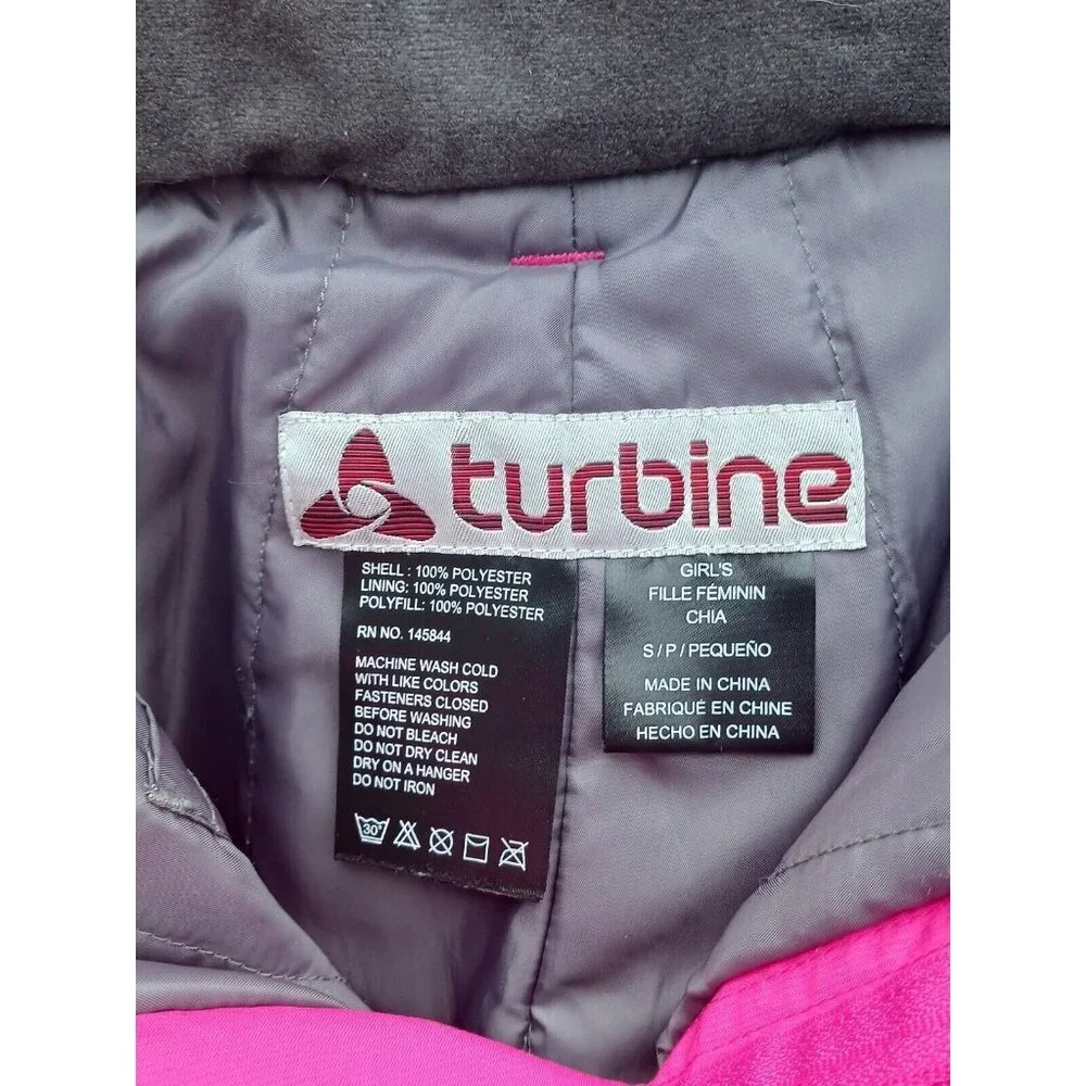 Turbine Kids Youth Snow Ski Pants Girls Size Small Hot Pink  #15221   #L-85 - Picture 7 of 8